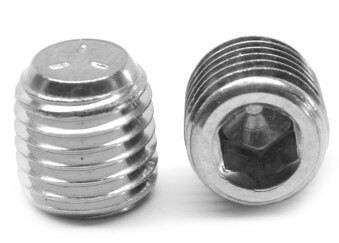 M10-1.00 METRIC TAPERED HEX SOCKET PIPE PLUGS DIN-906, PLAIN FINISH